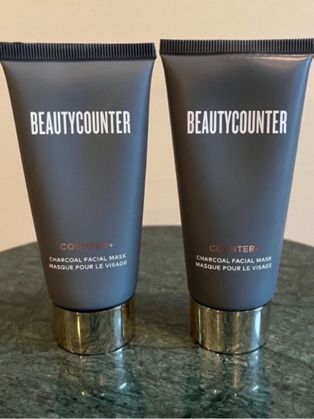 Two Beautycounter Charcoal Facial Masks, full size and new without box